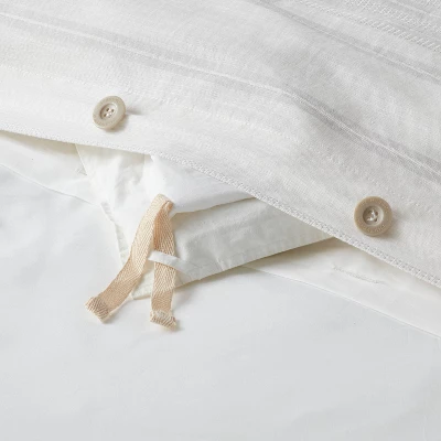 Cotton Woven Stripe Duvet Cover & Sham Set - Threshold™ 3 Cotton Woven Stripe Duvet Cover & Sham Set - Threshold™ - Image 3