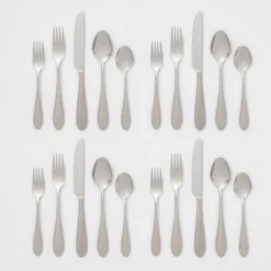 20pc Luxor 18/10 Stainless Steel Flatware Set - Threshold Signature™ -Threshold GUEST 0249df9c 4528 4fe4 ae3a bb1cbcc9fee2