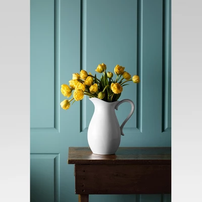 2.5L Porcelain Pitcher White - Threshold™ 1 2.5L Porcelain Pitcher White - Threshold™