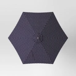 9'x9' Arete Market Patio Umbrella Navy - Threshold™ -Threshold GUEST 0340ac0d b37f 4927 9bf3 a99c7d4839b2