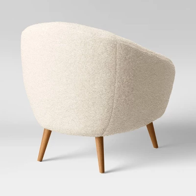 Odilia Rounded Accent Chair Cream - Threshold™ 2 Odilia Rounded Accent Chair Cream - Threshold™ - Image 2