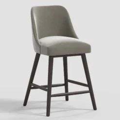 Geller Counter Height Barstool In Shiny Velvet - Threshold™ -Threshold GUEST 05ce6917 c9f0 44a0 b5ab e186844e72cd
