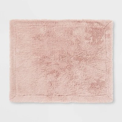 Long Faux Fur Throw Blanket Blush - Threshold™ 2 Long Faux Fur Throw Blanket Blush - Threshold™ - Image 2
