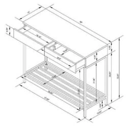 Loring Console Table Vintage Oak - Threshold™ -Threshold GUEST 075b98e6 c284 4a77 b0d1 c62136fa3cfb