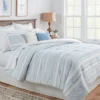 8pc Clipped Jacquard Stripe Comforter Bedding Set - Threshold™