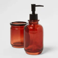 Apothecary Glass Soap/Lotion Dispenser Amber - Threshold™ -Threshold GUEST 08c2de21 47d9 4b37 9f4b a3fe8769f8ae