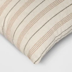 Cotton Flax Woven Striped Square Throw Pillow - Threshold™ 7 Cotton Flax Woven Striped Square Throw Pillow - Threshold™ -Threshold GUEST 08c83243 712a 4977 937c c04fac6ebbef