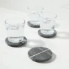 4pk Marble Coasters Gray - Threshold™