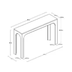 Thetford Console Table Gray - Threshold™ Designed With Studio McGee -Threshold GUEST 094e781e 9ba9 4573 90e2 20870689eed5