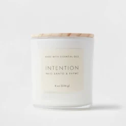 Wood Lidded Glass Wellness Intention Candle - Threshold™ 7 Wood Lidded Glass Wellness Intention Candle - Threshold™ -Threshold GUEST 0999c516 ae7a 45de 97e2 6ac895015e1c