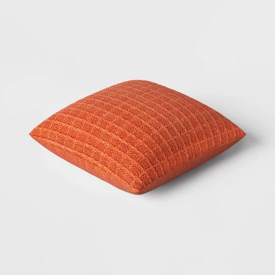 Oversized Marled Knit Square Throw Pillow - Threshold™ 2 Oversized Marled Knit Square Throw Pillow - Threshold™ - Image 2