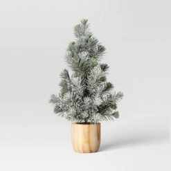 Artificial Plant Snowy Tree In Wood Pot - Threshold™ -Threshold GUEST 0ac3b3dc 3fc0 4633 b25b 3cd1be8f10cb