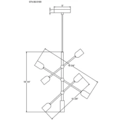 3-Arm Chandelier Brass (Includes Vintage Light Bulbs) - Threshold™ 7 3-Arm Chandelier Brass (Includes Vintage Light Bulbs) - Threshold™ -Threshold GUEST 0bde6637 1ee1 44a3 a54a 4cd8213f2c1f