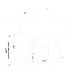 42" Linden Round Wood Dining Table - Threshold™ Designed With Studio McGee -Threshold GUEST 0c000735 3d37 445d 864f 66166a58d562