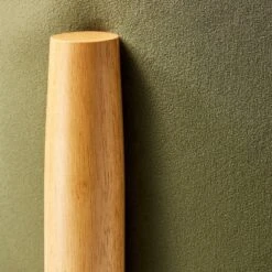 Elroy Round Velvet Ottoman With Wooden Legs - Threshold™ Designed With Studio McGee -Threshold GUEST 0c10790d 3f12 4d9b af1e d54e5daeee5e