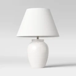 Turned Ceramic Table Lamp White - Threshold™ 9 Turned Ceramic Table Lamp White - Threshold™ -Threshold GUEST 0c5fcf73 910a 479f a8ce c7fb931048d7