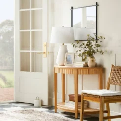 Thousand Oaks Wood Scalloped Demilune Console Table - Threshold™ Designed With Studio McGee