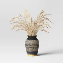 Grass Arrangement In Ceramic Pot Black - Threshold™ -Threshold GUEST 0efded28 a1c0 4c30 b142 c93cc97829c1