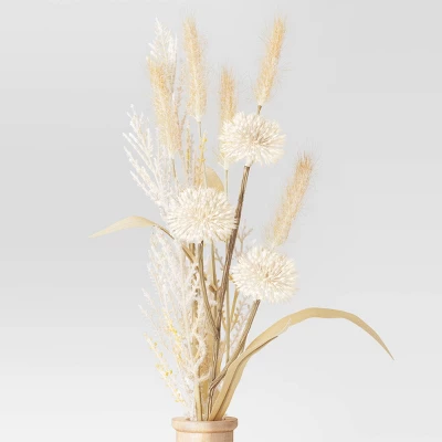 Large Grass Arrangement In Wood Pot - Threshold™ 2 Large Grass Arrangement In Wood Pot - Threshold™ - Image 2