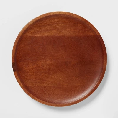 13.5" Wood Signature Round Lazy Susan - Threshold™ 2 13.5" Wood Signature Round Lazy Susan - Threshold™ - Image 2