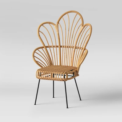 Avocet Rattan Fan Back Accent Chair - Threshold™ 2 Avocet Rattan Fan Back Accent Chair - Threshold™ - Image 2