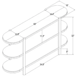 32" Portola Hills 3 Shelf Horizontal Bookcase - Threshold™ Designed With Studio McGee -Threshold GUEST 10224a77 9df4 4dff 8a55 6ba2c16aea4a