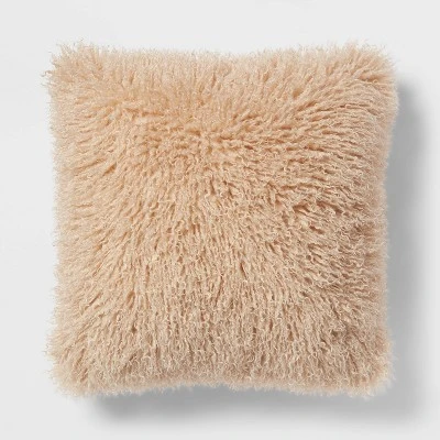 Euro Faux Mongolian Fur Decorative Throw Pillow - Threshold™ 6 Euro Faux Mongolian Fur Decorative Throw Pillow - Threshold™ - Image 6