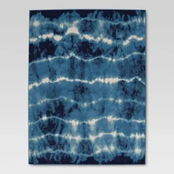 Shibori Waves Outdoor Rug Navy - Threshold™ -Threshold GUEST 11323bd2 5ac7 45f1 87fc 2b620f2de84e