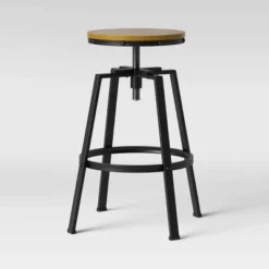 Lewiston Adjustable Swivel Barstool - Threshold -Threshold GUEST 11447b9c f63d 44de 89f4 f3ad210ca579