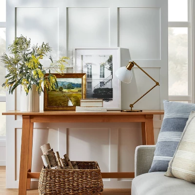 16" X 14" Summer Pasture Framed Wall Art Brass - Threshold™ Designed With Studio McGee 1 16" X 14" Summer Pasture Framed Wall Art Brass - Threshold™ Designed With Studio McGee