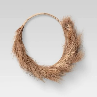 Dried Greenery Decorative Wreath Green - Threshold™ 2 Dried Greenery Decorative Wreath Green - Threshold™ - Image 2