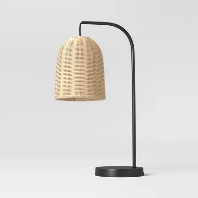Addison Rattan Table Lamp Brown - Threshold™ 5 Addison Rattan Table Lamp Brown - Threshold™ - Image 5