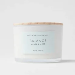Wood Lidded Glass Wellness Balance Candle - Threshold™ 6 Wood Lidded Glass Wellness Balance Candle - Threshold™ -Threshold GUEST 153c12f7 0aba 43b7 956b c817a127669d