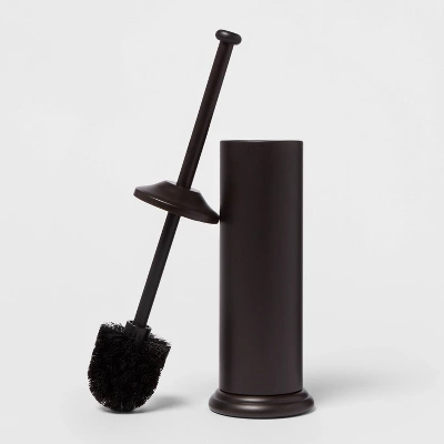 Metal Oil Rubbed Toilet Brush And Holder Set Bronze - Threshold™ 2 Metal Oil Rubbed Toilet Brush And Holder Set Bronze - Threshold™ - Image 2