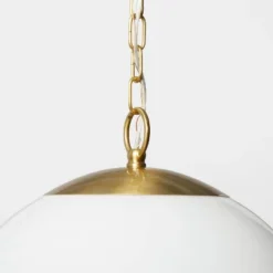 Milk Glass Ceiling Pendant Brass - Threshold™ Designed With Studio McGee 7 Milk Glass Ceiling Pendant Brass - Threshold™ Designed With Studio McGee -Threshold GUEST 183bf4cf 1e46 4f50 816a 5abef6058a88