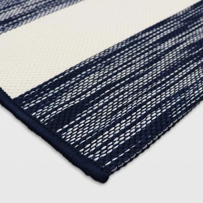 Outdoor Rug Worn Stripe- Threshold 4 Outdoor Rug Worn Stripe- Threshold - Image 4