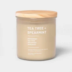 Glass Jar Tea Tree And Spearmint Candle Beige - Threshold™ 7 Glass Jar Tea Tree And Spearmint Candle Beige - Threshold™ -Threshold GUEST 1ae068be c042 415c a0e0 475aaead92cf