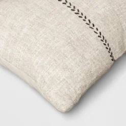 Oversized Stitched Lumbar Throw Pillow Neutral - Threshold™ 6 Oversized Stitched Lumbar Throw Pillow Neutral - Threshold™ -Threshold GUEST 1b3e6912 537b 4a18 a3c5 485cfb4f0792
