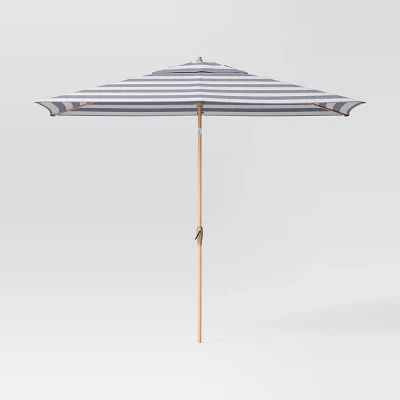 10'x6' Rectangular Market Patio Umbrella - Light Wood Pole - Threshold™ 11 10'x6' Rectangular Market Patio Umbrella - Light Wood Pole - Threshold™ - Image 11