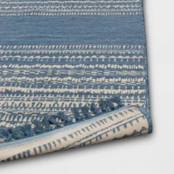5' X 7' Fringe Outdoor Rug Blue Striped - Threshold™ 5 5' X 7' Fringe Outdoor Rug Blue Striped - Threshold™ -Threshold GUEST 1cbc17af 1b81 4e7f 8a04 c291c6c42d37