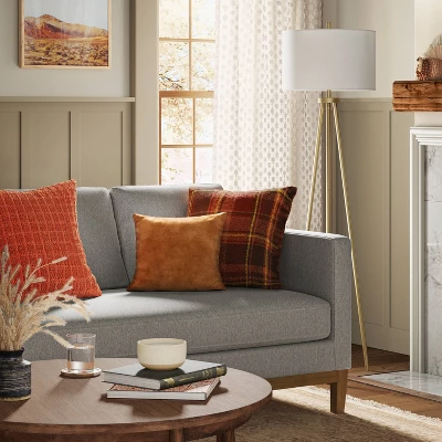 Oversized Marled Knit Square Throw Pillow - Threshold™ 1 Oversized Marled Knit Square Throw Pillow - Threshold™