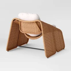 2pc Wexler Statement Chair With Ottoman - Brown - Threshold™ -Threshold GUEST 1cd4fe04 ca08 4740 96d1 0e0af605870e