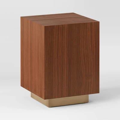 Wood And Metal Plinth Accent Table - Threshold™ 2 Wood And Metal Plinth Accent Table - Threshold™ - Image 2