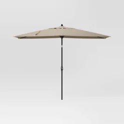 10'x6' Rectangular Market Patio Umbrella - Black Pole - Threshold™ -Threshold GUEST 203c21d7 00e6 444f be75 daf912d04906