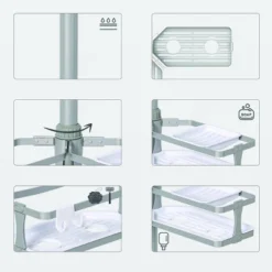 Aluminum Corner Tension Pole Caddy Gray - Threshold™ 6 Aluminum Corner Tension Pole Caddy Gray - Threshold™ -Threshold GUEST 20758afd b1a1 48f2 b3a0 16440c58bb1e