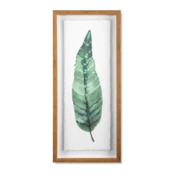 (Set Of 3) 28"x12" Framed Leaves Decorative Wall Art White - Threshold™ -Threshold GUEST 214fdd58 752e 4cd5 99b6 07b5a2d55b3e