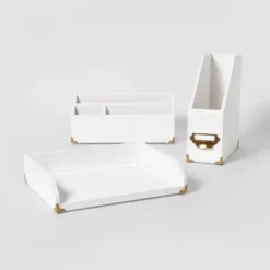 Wood Desktop Storage Unit White - Threshold™ -Threshold GUEST 226fd975 38f3 4525 9df3 18aedab78b94