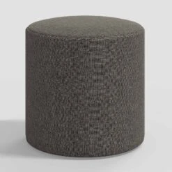Round Thalia Ottoman In Textured Linen - Threshold™ -Threshold GUEST 23df4920 6d8b 48bc 86dd d35b79eec03e
