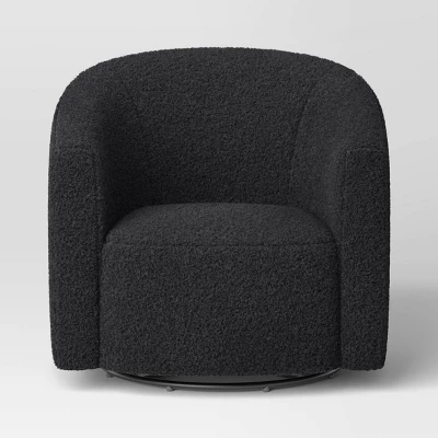 Aveline Large Scale Faux Shearling Swivel Chair - Threshold™ 2 Aveline Large Scale Faux Shearling Swivel Chair - Threshold™ - Image 2