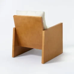 Duchesne Wood Accent Chair With Upholstered Seat And Back Cream - Threshold™ Designed With Studio McGee -Threshold GUEST 24953014 21ba 4b79 86f6 10fc824431e8